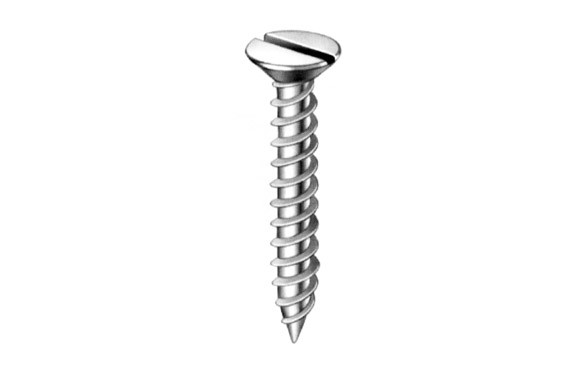 TIRAFONDO CABEZA PLANA LATONADO 2.5 X25 MM