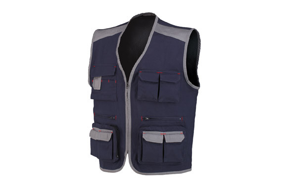 CHALECO STRETCH AZUL L
