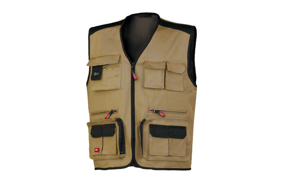 CHALECO STRETCH BEIGE S