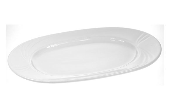 FUENTE OVAL LUPA BLANCO 34 CM