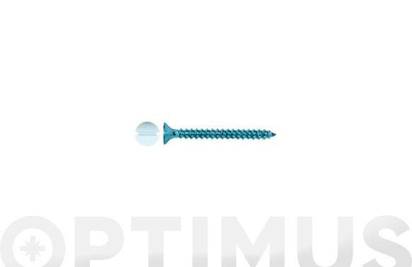 TIRAFONDO ZINCADO CABEZA PLANA RANURA 5 X 25 MM
