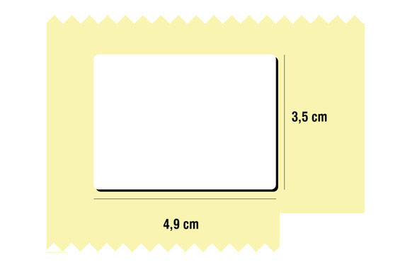 ETIQUETA ADHESIVA GRANDE NEUTRA 49X36 SALIDA 1 ETIQ. (ROLLO 3000)