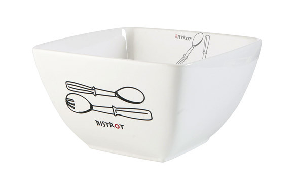 BOL CUADRADO BISTROT 23 CM