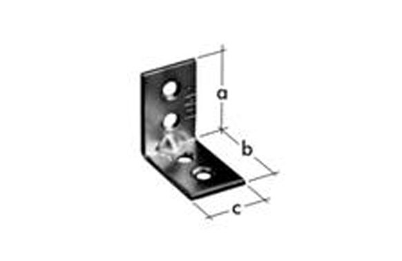 ESCUADRA ESTRECHA 25X25X17 MM (NEGRO)