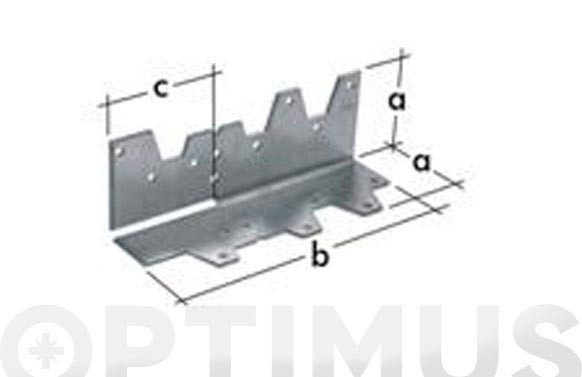 ANGULO PLEGADO 38X120X50 MM - KG1 