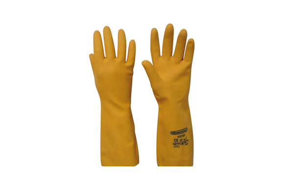 GUANTE LATEX HD27.FLOCK ORANGE TALLA XL
