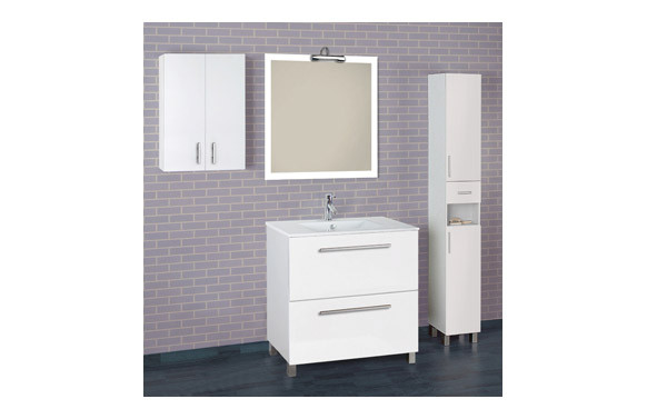 COLUMNA 2 PUERTAS +1 CAJON 181X27X25 BLANCO