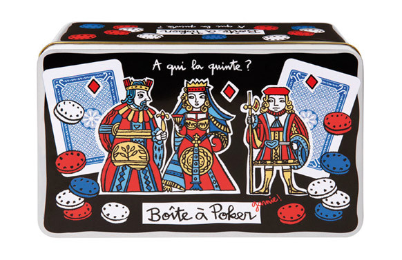 CAJA METAL POKER - INCLUYE JUEGOS