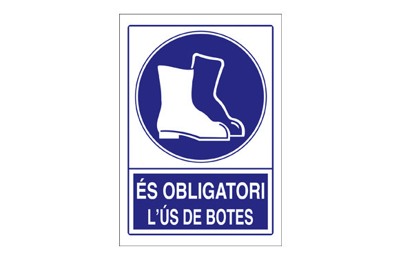 SEÑAL OBLIGACIO BOTES---- 210X297PVC