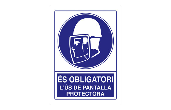 SEÑAL OBLIGACIO PANTALLA PROTECTORA SO-20 CAT 210X297PVC