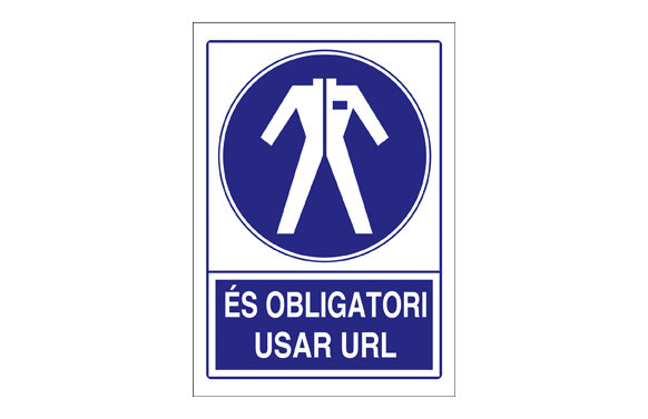 SEÑAL OBLIGACIO US UNIFORME-- 210X297PVC
