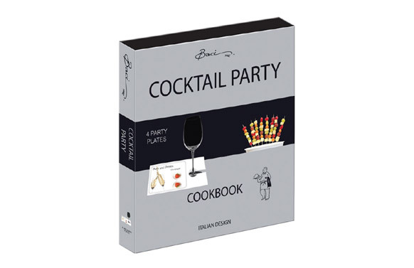BANDEJA APERITIVO COOKBOOK COCKTAIL MELAMINA 4 UNIDADES
