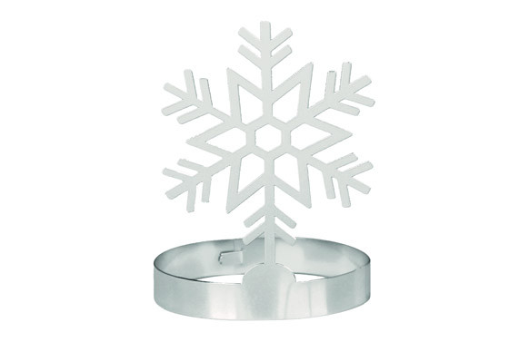 SERVILLETERO METALICO GRIS COPO NIEVE SET 6 UNID.