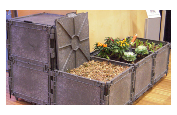COMPOSTADOR COMBOX BARCELONA 300 L GRIS