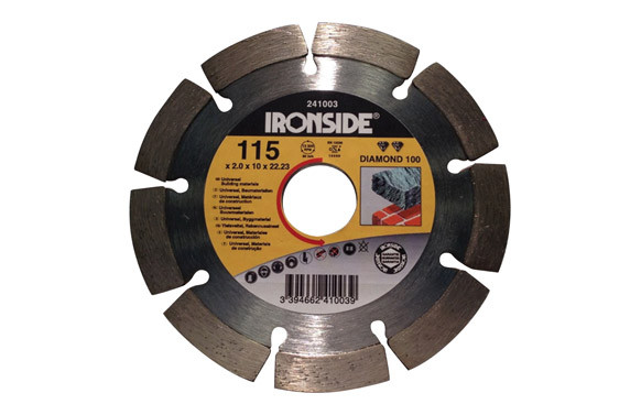 DISCO DIAMANTE 115 X 2 X 10 MM. SINTERIZADO DIAMOND 100 PARA MATERIALES DE CONSTRUCCION