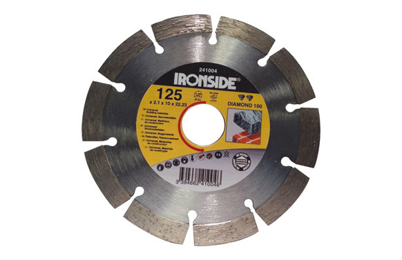 DISCO DIAMANTE 125 X 2,1 X 10 MM. SINTERIZADO DIAMOND 100 PARA MATERIALES DE CONSTRUCCION