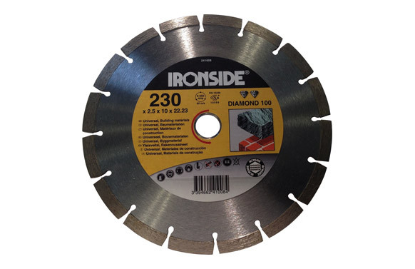 DISCO DIAMANTE 230 X 2,5 X 10 MM. SINTERIZADO DIAMOND 100 PARA MATERIALES DE CONSTRUCCION