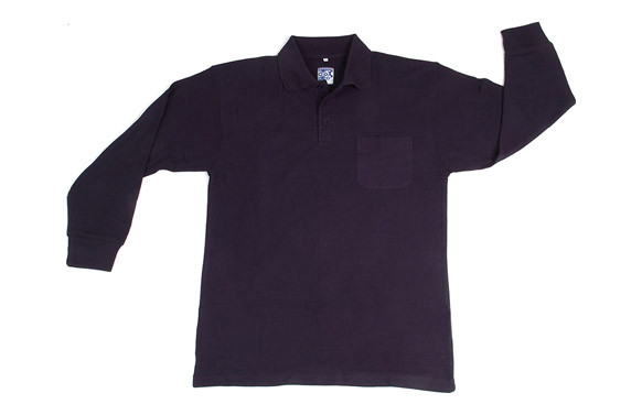 POLO PIQUE MANGA LARGA CON BOLSILLO T.XXL AZUL