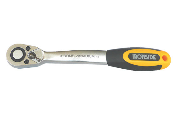 LLAVE CARRACA PROF. ¼\" 72 DIENTES CUERPO CROMO VANADIO, MANGO BICOMPONENTE