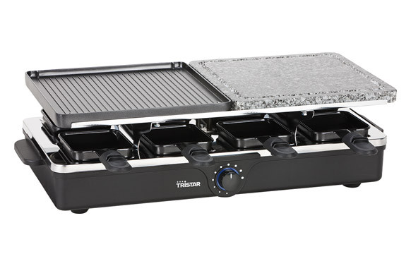 RACLETTE GRILL PIEDRA 8 SERVICIOS