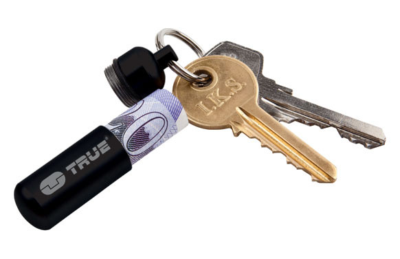 LLAVERO CAPSULA CASHSTASH NEGRO/PLATA