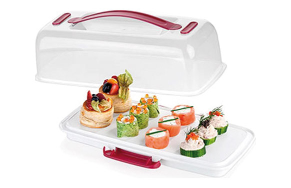 BANDEJA REFRIGERADA CON TAPA 36X18CM