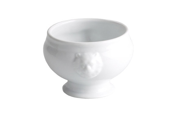 BOWL CABEZA DE LEON PORCELANA D.11X9