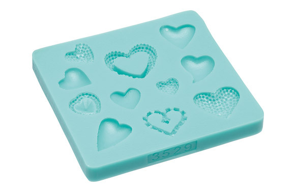 PLANTILLA SILICONA FONDANT NOVALLAS 9494-CORAZON