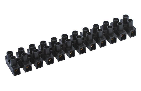 REGLETA CONEXION ELEC HOMOLOG. 6MM 41A NEGRO