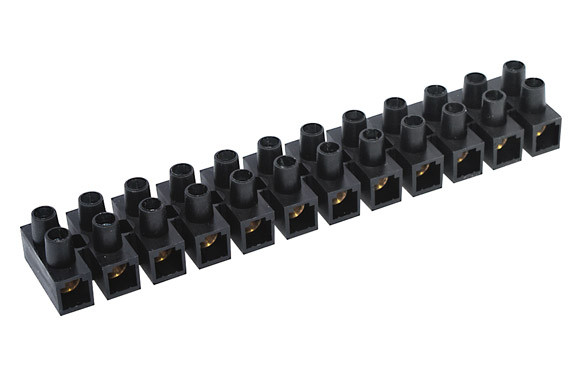 REGLETA CONEXION ELEC HOMOLOG. 16MM 76A NEGRO