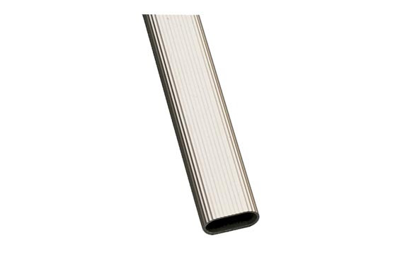 TUBO ARMARIO OVALADO ALUMINIO MODELO 1 30X15X1,4MM X 2M PLATA 8413023184435