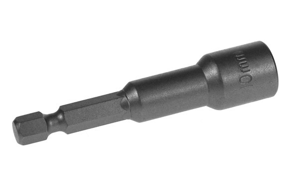 PUNTA VASO HEXAGONAL 10 MM.( 66 MM. E 6,3 - ¼\" ) MAGNETICA, CON ANCLAJE HEX. (1 PIEZAS)