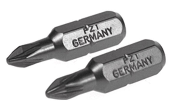PUNTA POZIDRIV PRO ( PZ 1 - 25 MM. - ¼\" ) 2 PIEZAS