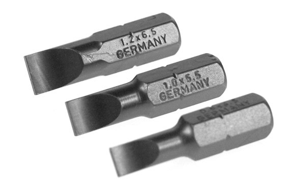 PUNTA PLANA PRO ( PL 4,5 / 5,5 / 6,5 - 25 MM. - ¼\" 3 PIEZAS