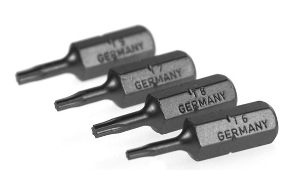 PUNTA TORX PRO ( TX 6 / 7 / 8 / 9 - 25 MM. ¼\" ) 4 PIEZAS