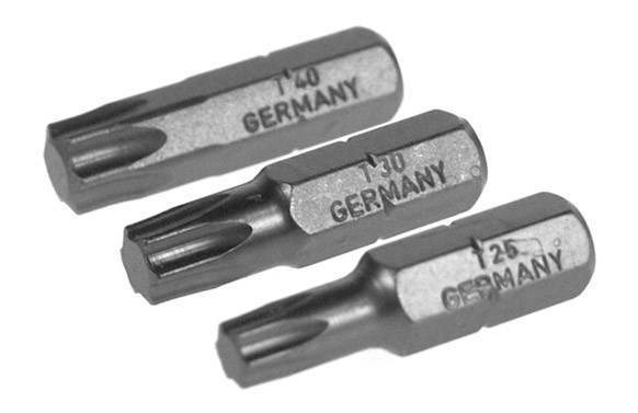 PUNTA TORX PRO ( TX 25 / 30 / 40 - 25 MM. ¼\" ) 3 PIEZAS