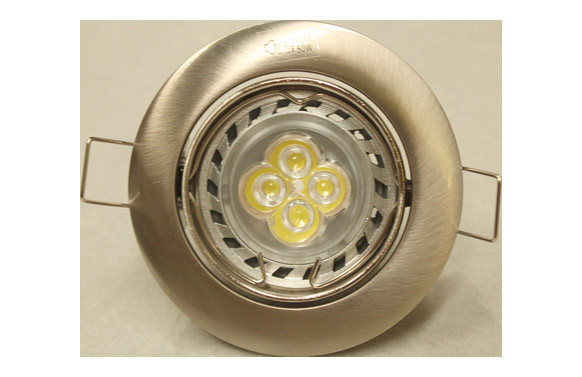 EMPOTRABLE LED 5W BASCULANTE REDONDO NIQUEL MATE-3000K