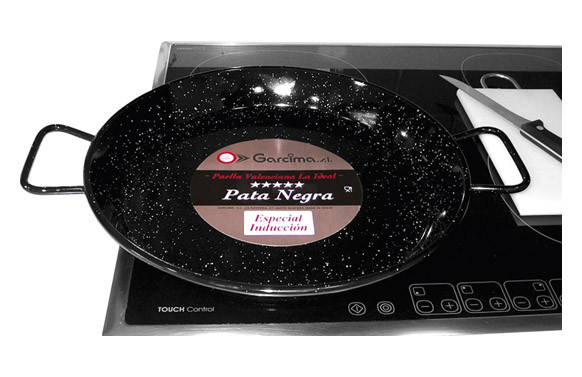 PAELLERA ESMALTADA PATA NEGRA 34CM-INDUCCION