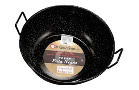 SARTEN HONDA C/ASAS ESMALTADA PATA NEGRA 32CM-5L-INDUCCION