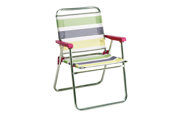 SILLON FIJO ALUMINIO PLAYA FIBRELINE RAYAS
