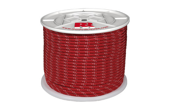 CUERDA POLIESTER TRENZADA ROJA 8MM-200 MT