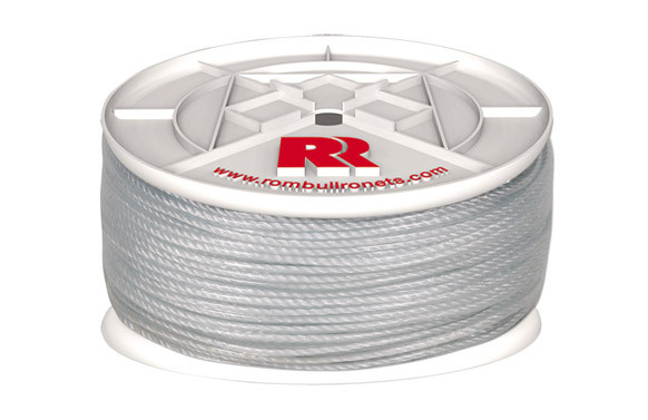CUERDA PE PLASTIFICADA BLANCA 5MM-100 MT