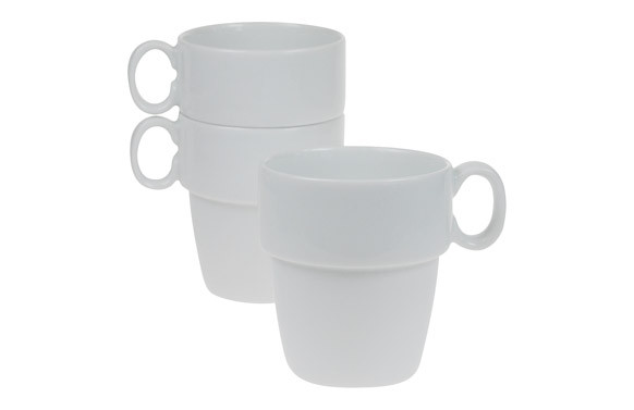 MUG APILABLE PORCELANA AMBIT BLANCO