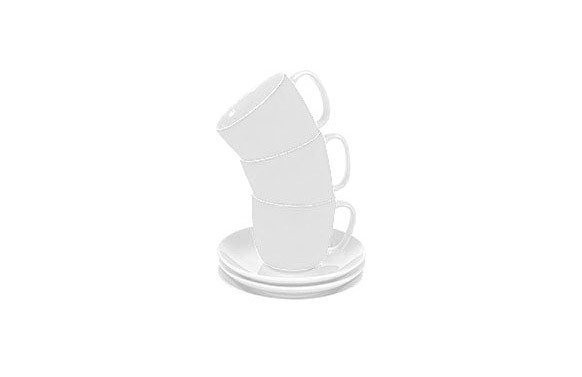 TAZA TE CON PLATOBLANCA