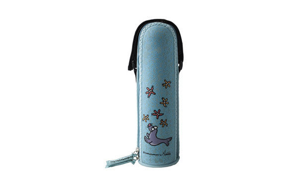 TERMO INOX 0,5 CON FUNDA NEO FOCA AZUL