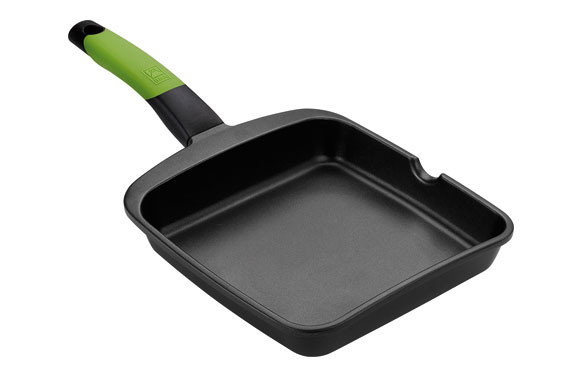 GRILL LISO ALUMINIO FUNDIDO PRIOR 28 CM INDUCCION