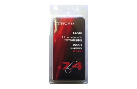 ADHESIVO TERMOFUSIBLE BARRA 12 UNI Ø7,4 X 100MM CLAVEX - 42466