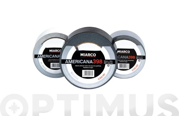 CINTA AMERICANA 39850MMX30M-PLATA