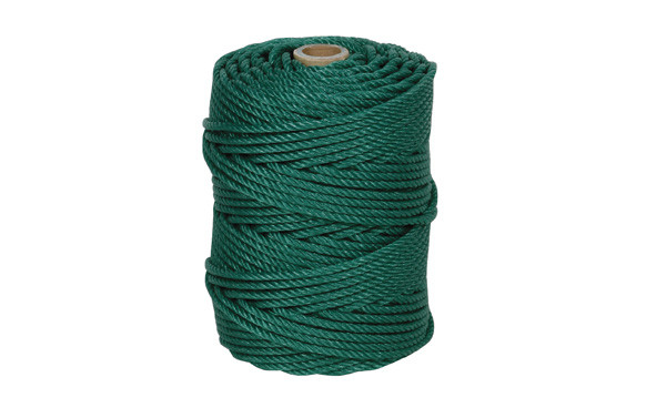 CUERDA PE CABLEADA 4C 6MM 100 MT VERDE