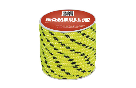 CUERDA POLIESTER AMARILLO FLUOR 15 MT 6MM